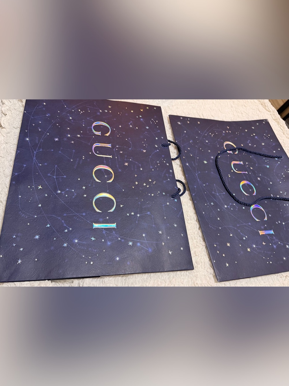 EMPTY Authentic Gucci Shopping Bags 2 large